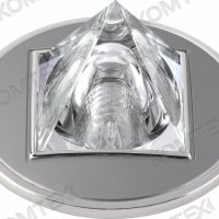 Светильник точечный MR16 GU5.3 Комтех Cryst 51 2 23 л.н/п MR 16  хр/хр.мат/хром ,стекло пирамида