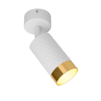 Спот GU10 IP20 белый/золото CELLA D60x170мм Wolta (1)
