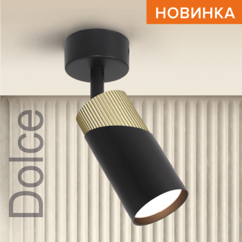 Светильник cпот GU10 Черный Золотой DOLCE Wolta
