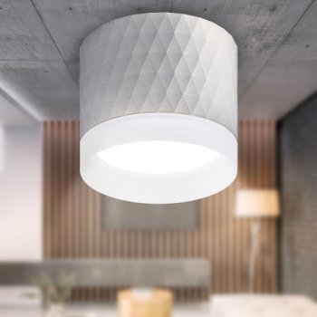 Светильник накладной Эра OL37 WH GX53 IP20 белый ромбик