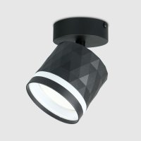 Светильник спот 1xGX53 GWL-GX53-M-IP20 черный ромб боковой рассеиватель General