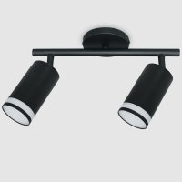 Светильник спот 2xGU10 GWL-2GU10-M-IP20 черный башня боковой рассеиватель General (20)