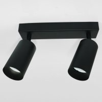 Светильник спот 2xGU10 GWL-2GU10-M-IP20 черный башня широкое основание General (20)