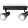 Светильник спот 2хGU10 TA13117/2 BK/WH черный/белый IP20 350*85*150 Ambrella