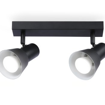 Светильник спот 2хGU10 TA13117/2 BK/WH черный/белый IP20 350*85*150 Ambrella