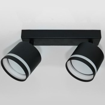 Светильник спот 2хGX53 GWL-2GX53-M-IP20 черный башня боковой рассеиватель широкое основание General (20)