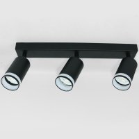 Светильник спот 3xGU10 GWL-3GU10-M-IP20 черный башня боковой рассеиватель широкое основание General (10)