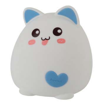 Ночник Эра NLED-414 2Вт RGB белый с синим