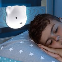 Ночник Эра NLED-465 мишутка белый (12)