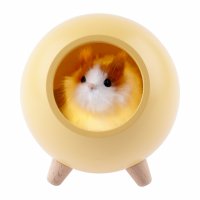 Ночник ЭРА NLED-468 ХОМЯК 1Вт желтый