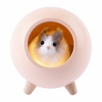 Ночник ЭРА NLED-468 ХОМЯК 1Вт розовый