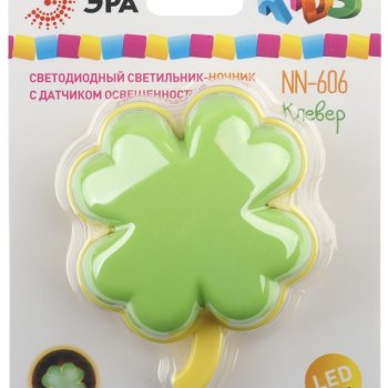 Ночник Эра NN-606 Клевер 0.5Вт (12)