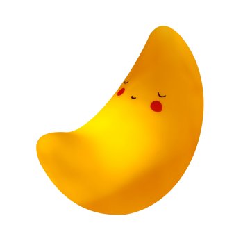 Ночник 3хLR44 (AG13) Apeyron Месяц желтый 0.06Вт 152х87х120мм акрил (100)