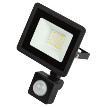 Прожектор диодный  20Вт 6500К 1600лм IP44 ИК датчик Эра (50)