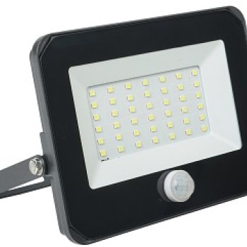 Прожектор диодный 50Вт 6500К 4500Лм IP54 датчик IEK СДО-06 (10)