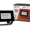 Прожектор светодиодный СДО-7 20Вт 230В 6500К 1600Лм IP65 черный IN HOME(40)