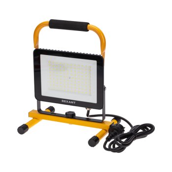 Прожектор диодный 100Вт 6500К 8000Лм IP65 переносной со шнуром 2м Rexant (3)