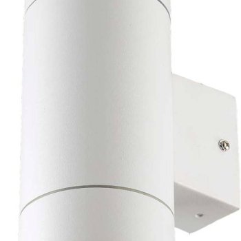 Светильник уличный настеннный GX53 General GWL-2GX53-M IP65 цилиндр 2стор белый