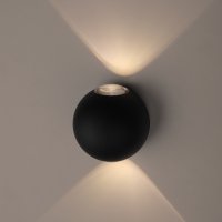 Светильник уличный настенный диодный Эра WL11 BK 2x1Вт IP54 черный (20/400)