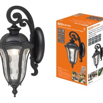 Светильникк уличный настен Е27 TDM Вена вниз 60Вт IP54 черный (6)