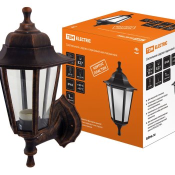 Светильник уличный настенный Е27 TDM НБУ06-60-001 60Вт IP44 пластик медь (8)