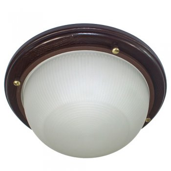 Светильник Е27 герметичный 1101 100Вт D280x110мм IP65 Элетех Самарканд венге