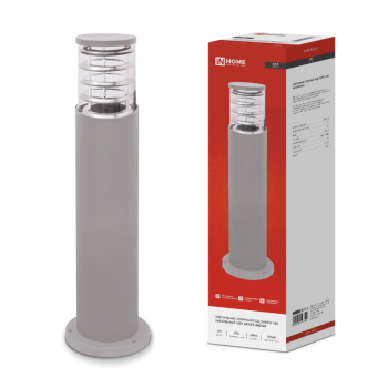 Светильник уличный напольный 1хА60 Inhome ART-PT-A60-GR IP65 600мм серый металл (10)
