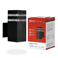Светильник уличный настенный 1xЕ27 InHome POLO-S-1xA60-BL IP65 металл черный (1)