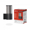 Светильник уличный настенный 1хЕ27 Inhome SMOKY-BL алюминиевый черный IP54