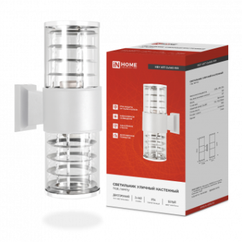 Светильник уличный настенный 2xЕ27 InHome ART-2хA60-WH IP54 300мм белый металл (10)