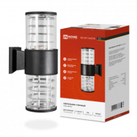 Светильник уличный настенный 2xЕ27 InHome ART-BL IP54 325x105мм металл черный