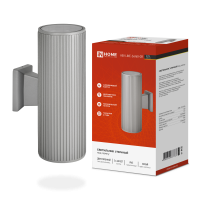 Светильник уличный настенный 2хА60 Inhome НБУ LINE-2хA60-GR алюминиевый серый IP65