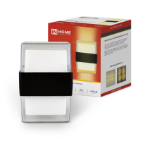 Светильник уличный настенный диодный 15Вт InHome ДБУ BARREL-15B 3000К IP54 черный