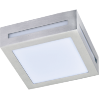 Светильник уличный настенный GX53 Ecola 3082W IP65 матовый металл сатин-хром []136x55мм