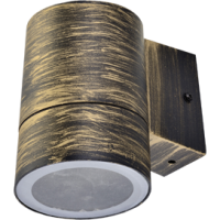 Светильник уличный настенный GX53 Ecola 8003A IP65 цилиндр металл чернёная бронза 114x140x90мм