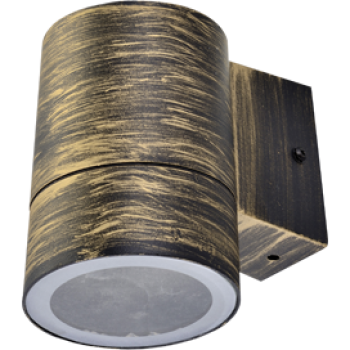 Светильник уличный настенный GX53 Ecola 8003A IP65 цилиндр металл чернёная бронза 114x140x90мм