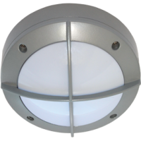 Светильник уличный настенный GX53 Ecola B4143S IP65 матовый решётка алюминий серый D145x65мм