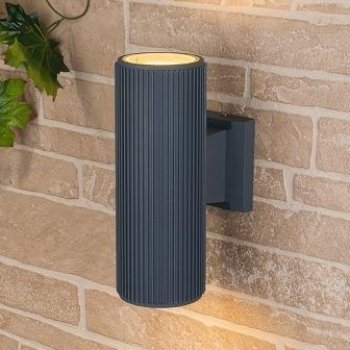 Светильник уличный настенный Е27 ES Techno 1403 2х60Вт IP54 серый