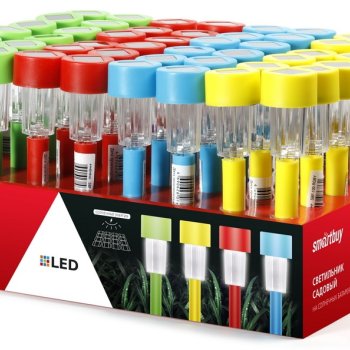 Светильник на солнечной батарее Smartbuy 1LED 31см пластик (1/48)