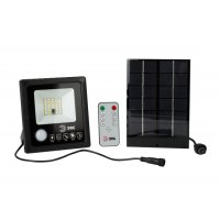 Прожектор диодный на солнечн батарее 20Вт 5000К 350Лм IP65 датчик движения ПДУ Эра (6/48)