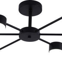 Люстра 6хGX53 Rivoli Lesley черный 15W модерн