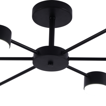 Люстра 6хGX53 Rivoli Lesley черный 15W модерн