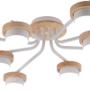 Люстра 8хGX53 Rivoli Lesley белый/светлое дерево 15W модерн