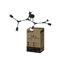 Люстра LOFT 6хЕ27 ARM-BL 890x512x173 черный InHome