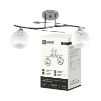 Люстра классическая 2хЕ27 AURA PERLA-LWC 411x135x265 хром InHome