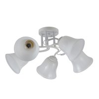 Люстра классическая 5хЕ27 ЭкономСвет 10065/5WT WT белый/белый