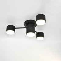 Люстра потолочная 4хGX53 Стеллар Черная 450х135мм General