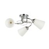 Светильник потолочный  3хE27 ЭкономСвет 13209/3CR WT_2 хром/белый