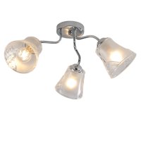Светильник потолочный 3хЕ27 ЭкономСвет 12275/3CR CL хром/прозрачный