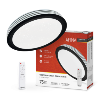 Светильник диодный InHome COMFORT  75Вт AFINA 3000-6500K 6000Лм 500x85мм ТЕМНО КОРИЧНЕВЫЙ пульт (3)